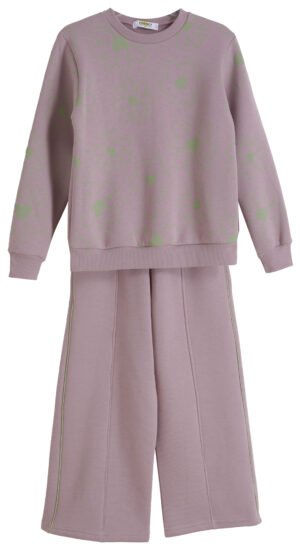 63625542 Frenzy Σετ φόρμα φούτερ κορίτσι dusty pink